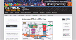Desktop Screenshot of montrealundergroundcity.com