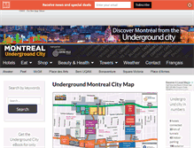 Tablet Screenshot of montrealundergroundcity.com